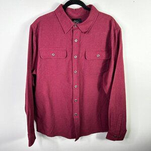 NWT Itasca‎ mens large berry burgundy button down